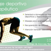 Masajes descontracturantes y deportivos